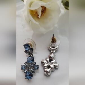 Fashion Jewelry Blue Crystal Earrings